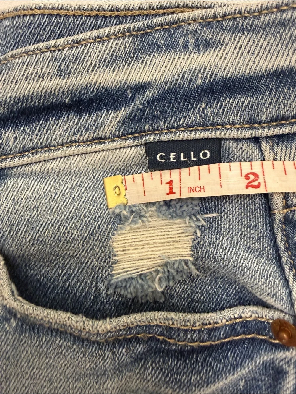 Cello Blue Light Wash Dad Jeans